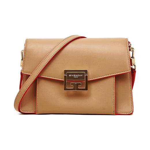 GIVENCHY 纪梵希 女士杏色牛皮小号链条单肩斜挎包 BB501CB0TG 商品图0