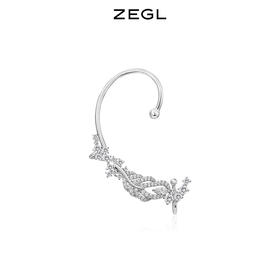ZEGL设计师夜宴派对系列叶子耳挂耳钉女夏高级感耳骨耳环一体耳饰