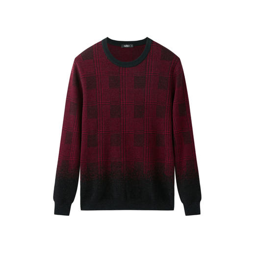 【特价】A【反季福利羊毛混纺】柒牌男装圆领商务休闲弹力打底衫117Y70110	117Y70110 商品图4