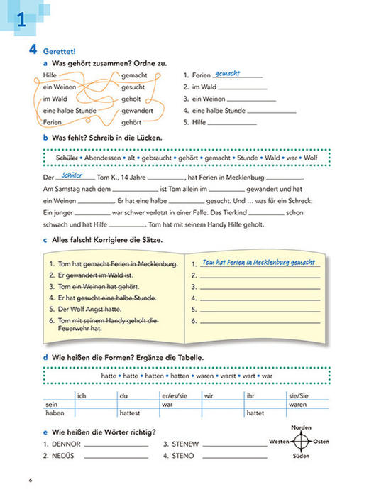 开心学德语(青少版)(A2)(练习手册) 商品图4