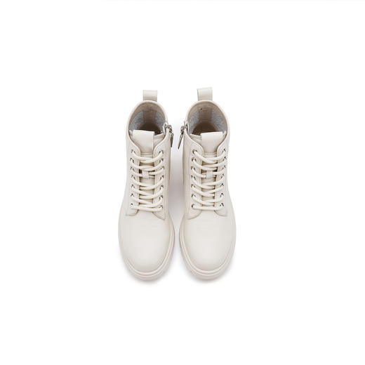 西村名物2021年秋冬新款机车帅气侧拉链马丁靴女皮短靴T21DS43491 商品图1