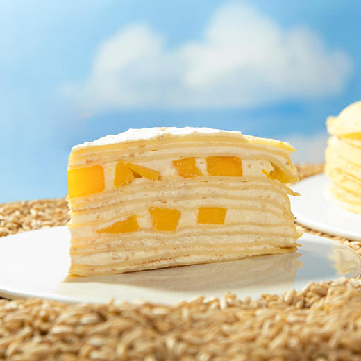 千层蛋糕 动物奶油  芒果千层/榴莲千层/双拼千层/燕麦千层 浓郁榴莲搭配香甜芒果，现煎千层皮Q弹嫩滑，0糖燕麦奶（赣州）1230 商品图3