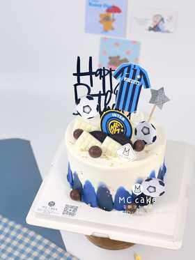 【当日急单】足球插排蛋糕