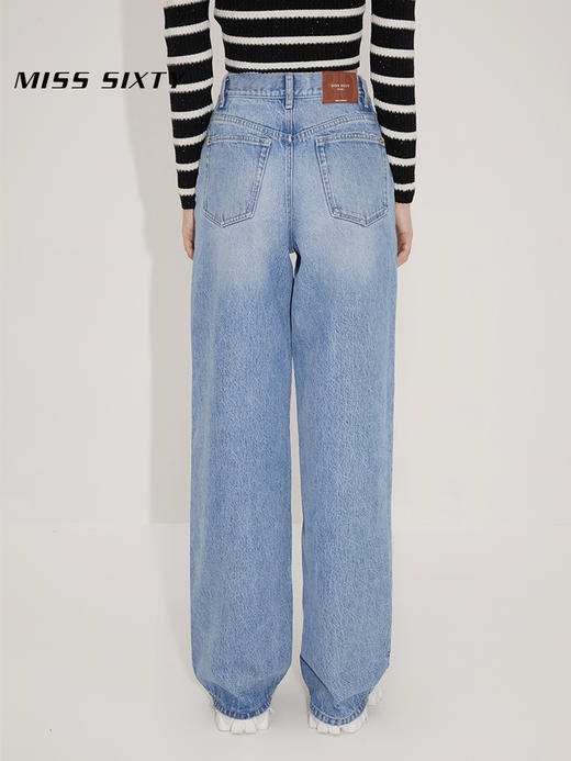 新Valentina Cabassi同款Miss Sixty21秋新款牛仔裤女高腰阔腿6N3JJ7180000 商品图3