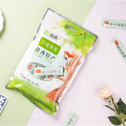 秦岭野生洋槐蜂蜜15克*20条袋装 商品图1