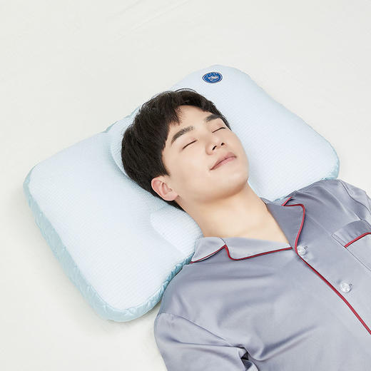 仰睡枕头 男护颈椎助睡眠家用枕芯不塌陷不变形专用软管枕 商品图2