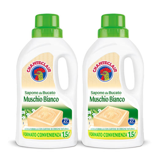 【中欧班列精选】意大利进口 大公鸡头马赛皂/白麝香味洗衣皂液1.5L/瓶OC 商品图9