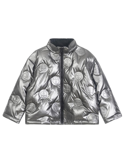 马拉丁潮牌漫画家儿童羽绒服冬季新品熊仔压印羽绒夹克外套 商品图4