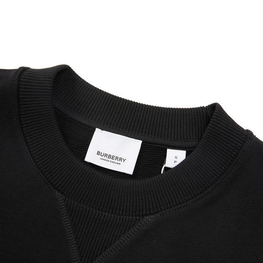 BURBERRY 巴宝莉 女士棉质小鹿刺绣圆领套头宽松运动衫卫衣 8042883 商品图3