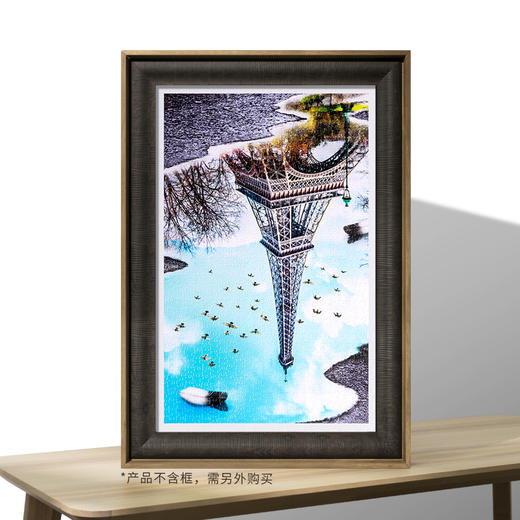 【折扣商品 不退不换】1000片 平面拼图 塑料拼图 H2631 水中景系列-巴黎铁塔 商品图3