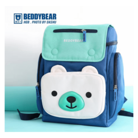 杯具熊皮皮书包白熊37*29*13cm 【中】 