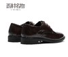 西村名物2021秋季款男士皮鞋牛皮革休闲商务通勤正装德比鞋X11CV33511 商品缩略图4