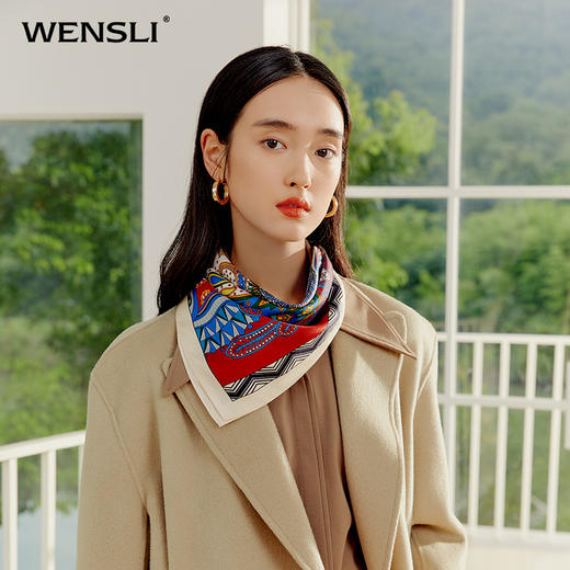 双面印花小方巾-迷失幻境 商品图1