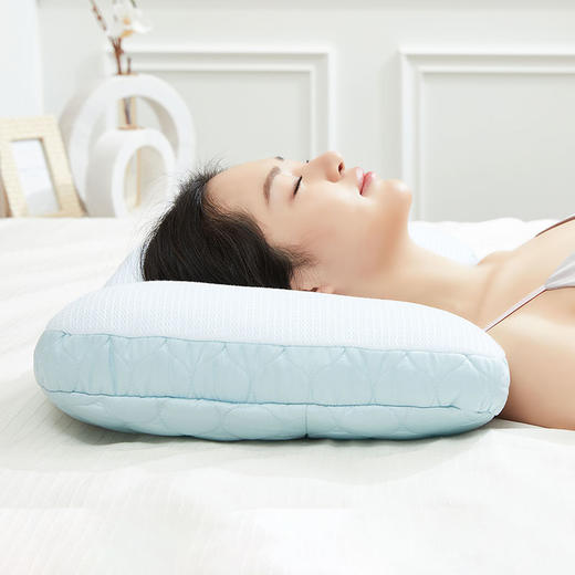 仰睡枕头 男护颈椎助睡眠家用枕芯不塌陷不变形专用软管枕 商品图4
