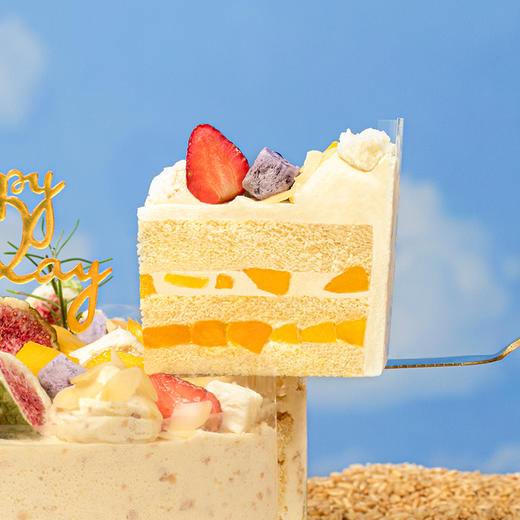 【文艺小清新】燕麦果果蛋糕，富含膳食纤维的养生蛋糕（武汉幸福西饼蛋糕） 商品图3