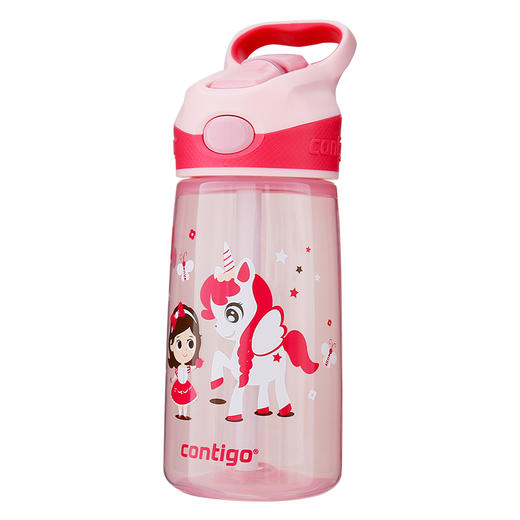 悠享每刻小发明家儿童保温吸管杯-小白马与女孩 商品图1