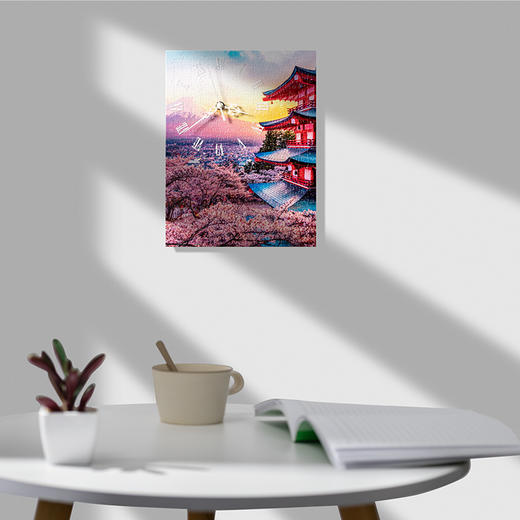 366片无框时钟拼图 平面拼图 HK1023 富士山, 宝塔日落时 商品图4