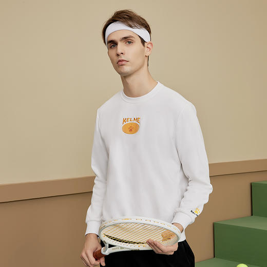 卡尔美秋季新款男士圆领卫衣休闲运动套头衫6137TT1003 商品图1