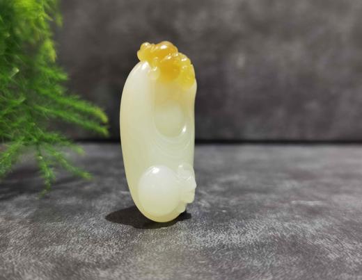 【御珠宫坊】糖羊脂白玉佛挂件 商品图2