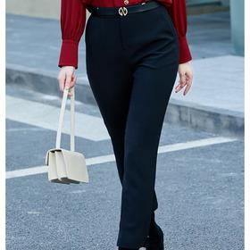 2楼NAERSI服饰高腰提臀小黑裤