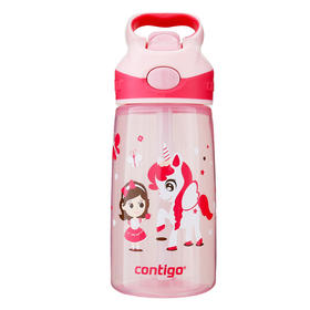 悠享每刻小发明家儿童保温吸管杯-小白马与女孩