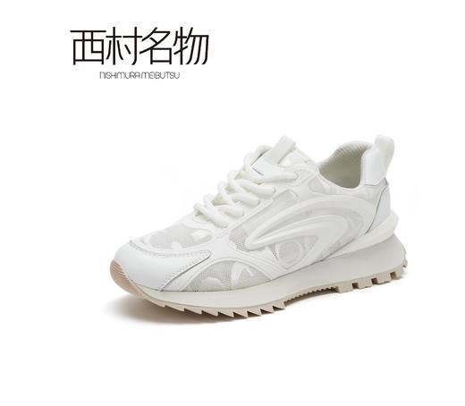 西村名物2021秋季款情侣男女休闲运动老爹鞋X21AM15231 商品图1