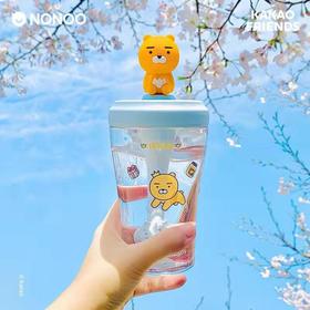 Nonoo KNP430XA1 KAKAO FRIENDS塑料吸管杯 Ryan蓝430ml