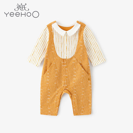 英氏-童衣类（秋）D00英针长蛤, 姜橘黄, 59CM 商品图0