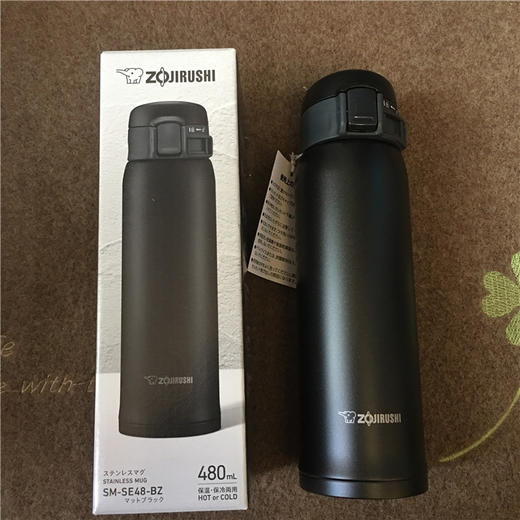 象印不锈钢保温杯SMSE48-BZ黑-CQ 商品图1