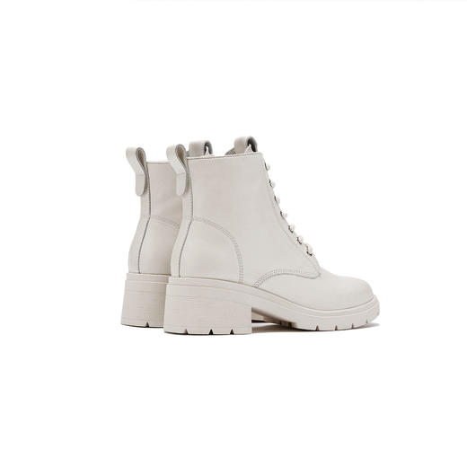 西村名物2021年秋冬新款机车帅气侧拉链马丁靴女皮短靴T21DS43491 商品图2