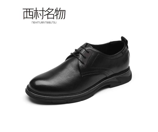 西村名物2021秋季款男士皮鞋牛皮革商务通勤正装德比鞋X11CV33501 商品图2