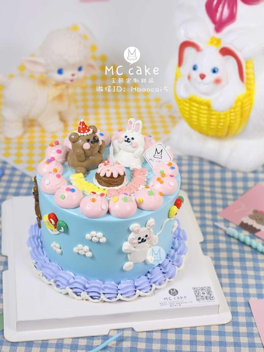 手绘复古小熊&兔子 商品图0