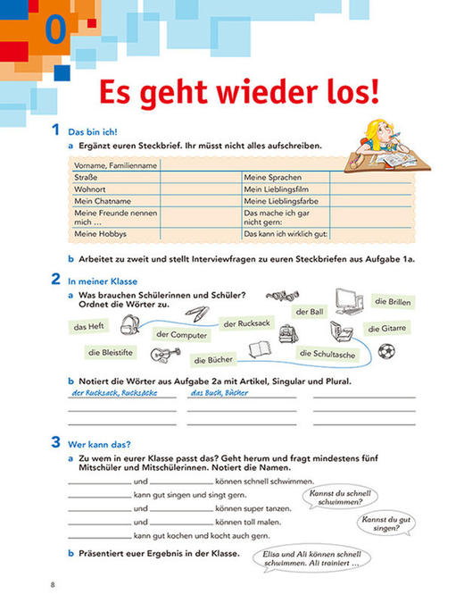 开心学德语(青少版)(A2)(学生用书)(附单词手册) 商品图3