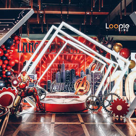 英雄归来燃炸现场的钢铁侠定制派对