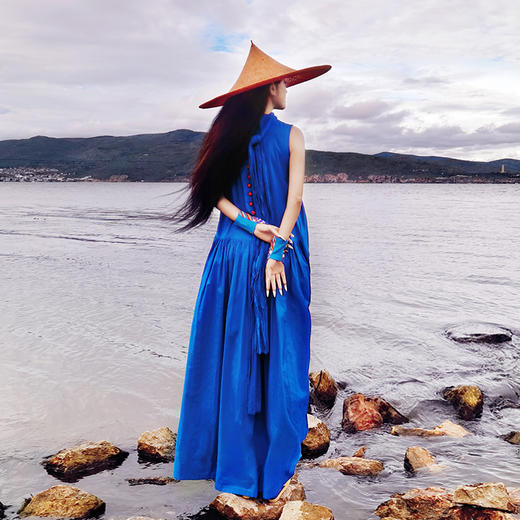 【镇店之宝】青山在盘扣廓形连衣裙  | 杨丽萍老师经典款 | 无袖长袖现货  商品图5