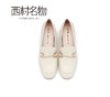 西村名物2021秋季款深口低跟小皮鞋英伦乐福X21AM13261 商品缩略图2