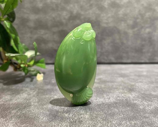 【御珠宫坊】碧玉鱼挂件 商品图1