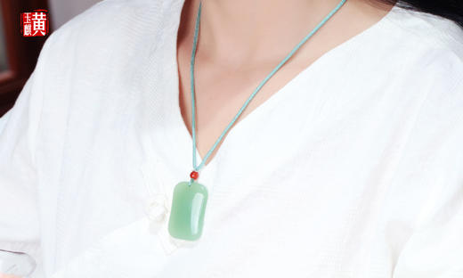 [ 平安喜乐 ]  东陵玉平安无事牌吊坠 商品图3