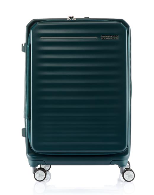 【美旅】胖胖箱 大容量 PC材质  前开口 独立电脑隔层 扩展层 双层防爆拉链 外置拉杆 减震轮滑 侧脚垫挂钩 HJ3 商品图4