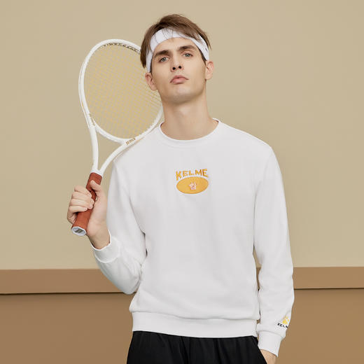 卡尔美秋季新款男士圆领卫衣休闲运动套头衫6137TT1003 商品图3