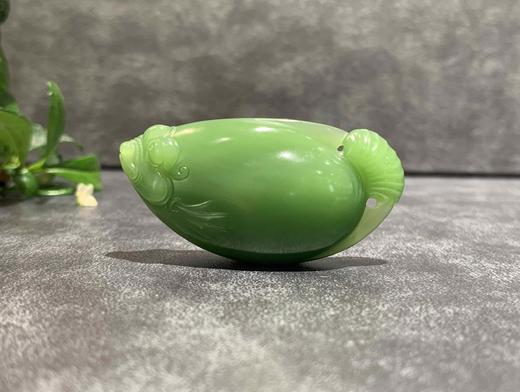 【御珠宫坊】碧玉鱼挂件 商品图3