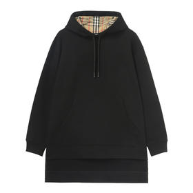 BURBERRY 巴宝莉 女士棉质加长衣摆宽松连帽套头卫衣 8035859