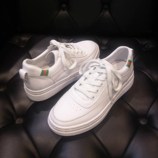 lfgj jeans  bj815新品牛皮小白鞋（鞋底发黄，介意者慎拍） 商品图4