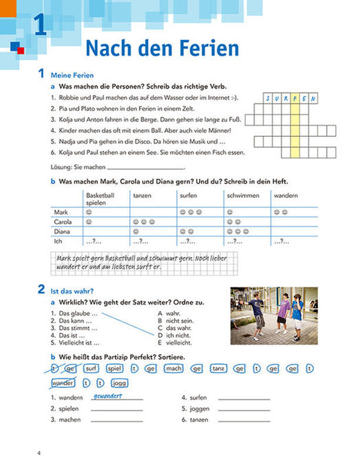 开心学德语(青少版)(A2)(练习手册) 商品图2