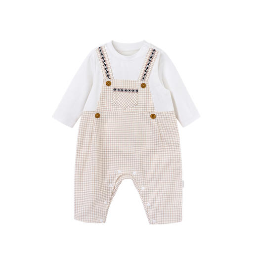 英氏-童衣类（秋）D0英针长蛤, 米白,59CM 商品图0