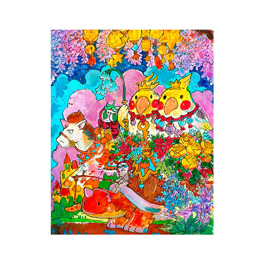 【折扣商品 不退不换】500片 平面拼图 塑料拼图 H2688 泡面- 国王皇后 商品图0