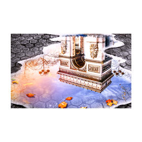 【折扣商品 不退不换】1000片 平面拼图 塑料拼图 H2632 水中景系列-凯旋门