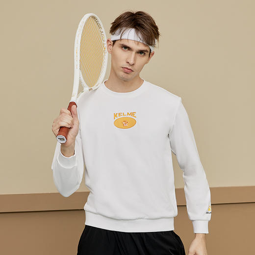 卡尔美秋季新款男士圆领卫衣休闲运动套头衫6137TT1003 商品图4