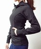 黑色弹力帅气修身快干运动卫衣外套女 BF风透气韩版春秋上衣 商品缩略图1