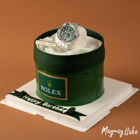 【提前两天预定】Rolex劳力士绿水鬼·腕带翻糖蛋糕【3750】